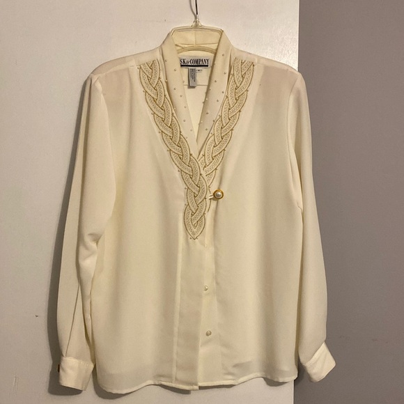 SK & Company Tops - SK & Company Vintage Women’s Long Sleeve Button Down Blouse